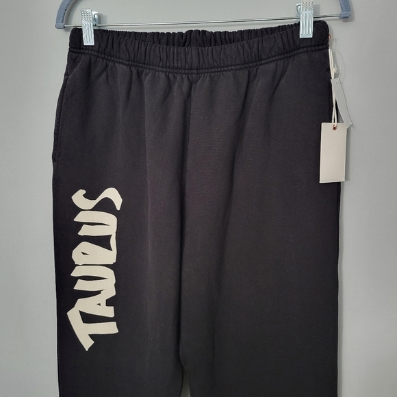 Good American Black Taurus Printed Sweatpants NWT - Picture 4 of 7